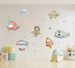 Sticker personalizat cu nume Aviatia