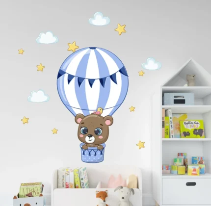 Sticker perete Ursulet albastru