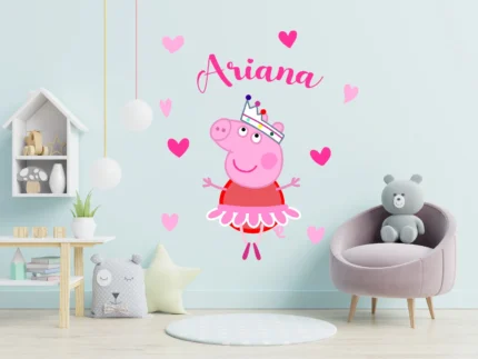 Sticker Peppa Pig personalizat