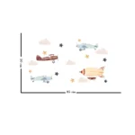 Sticker perete copii Avioane