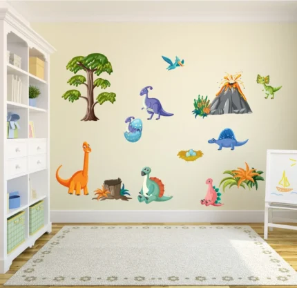 Sticker perete copii Dinozauri
