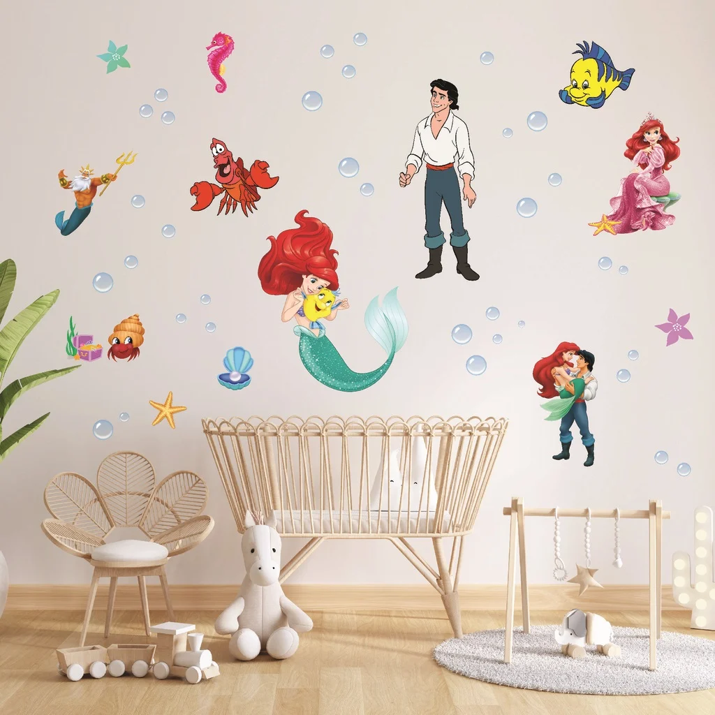 Sticker perete copii Mica Sirena Sticker perete copii Mica Sirena