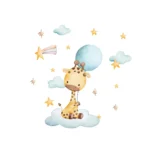 Sticker perete copii Girafa Vesela