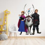 Sticker perete Frozen Ana Kristoff Olaf - imagine 2