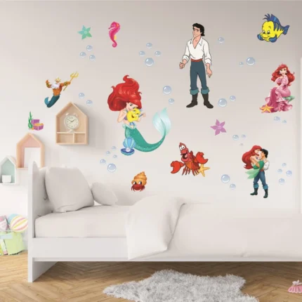 Sticker perete copii Mica Sirena