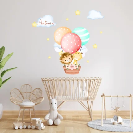 Sticker personalizat nume Animale