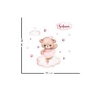 Sticker personalizat nume fete Ursulet - imagine 4