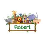 Sticker personalizat Safari