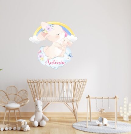 Sticker copii personalizat Iepuras