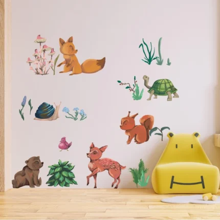 Sticker perete copii Animale de Padure