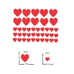 Sticker perete Inimi
