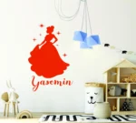 Sticker personalizat Printesa
