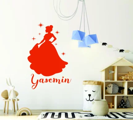 Sticker personalizat Printesa
