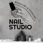 Sticker salon infrumusetare Nail studio 7