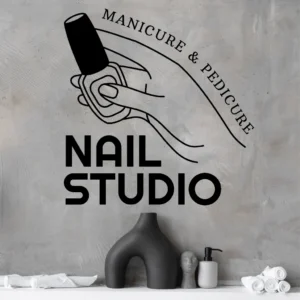 Sticker salon infrumusetare Nail studio 7