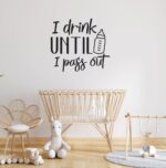 Sticker perete copii Pass Out - imagine 2