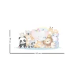 Sticker perete copii Animale Watercolor