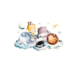 Sticker perete copii Animale Somnoroase