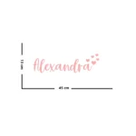 Sticker personalizat cu nume