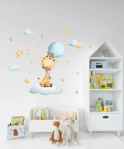 Sticker perete copii Girafa Vesela