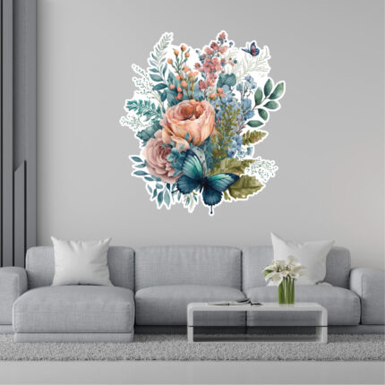 Sticker perete Floral Buchet
