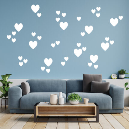 Sticker perete Inimi