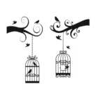 Sticker perete Pasari