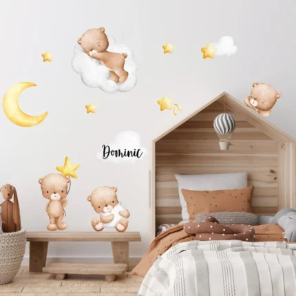 Sticker personalizat copii Ursuleti