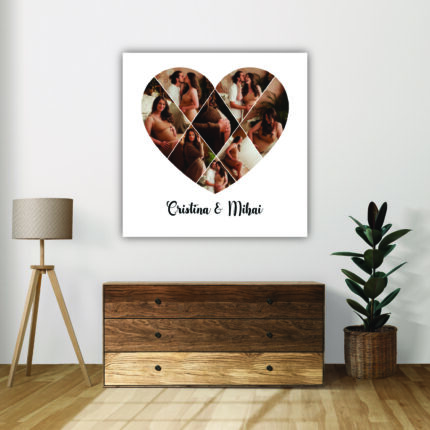 Tablou canvas personalizat Inima 8 poze