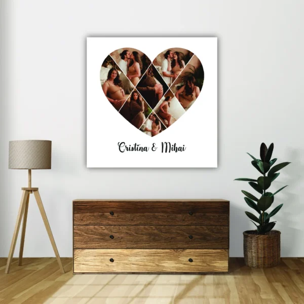 Tablou canvas personalizat Inima 8 poze