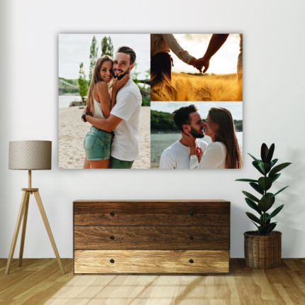 Tablou canvas personalizat cu 3 poze