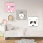 Tablouri canvas copii Set animale