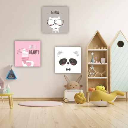 Tablouri canvas copii Set animale