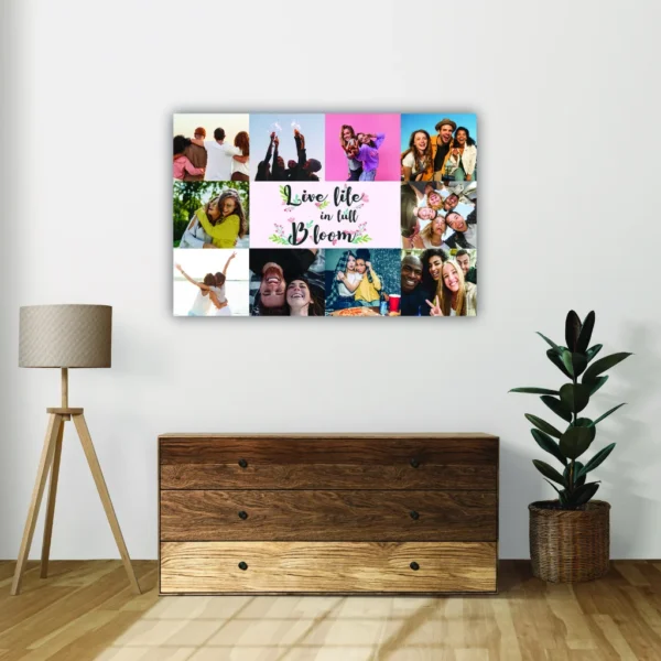 Tablou canvas personalizat Bloom cu 10 poze