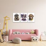 Tablouri canvas Set Animale Watercolor - imagine 3