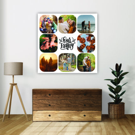 Tablou canvas personalizat Family cu 8 poze