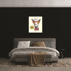 Tablou canvas Hipster Girafa