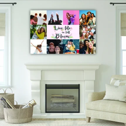 Tablou canvas personalizat Bloom cu 10 poze