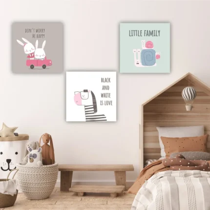 Tablouri canvas copii Set animale 2