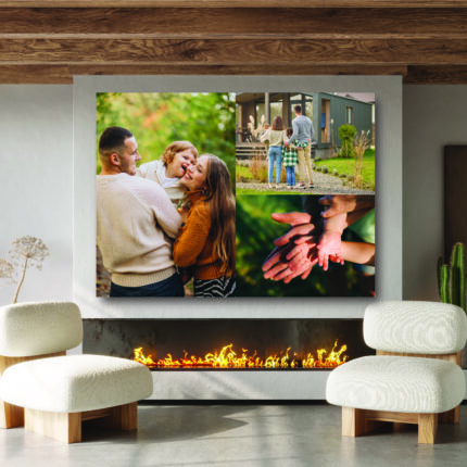 Tablou canvas personalizat cu 3 poze