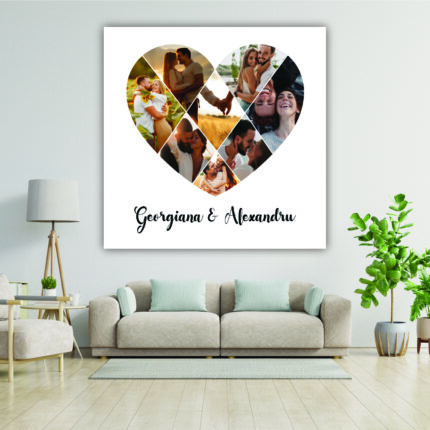 Tablou canvas personalizat Inima 8 poze