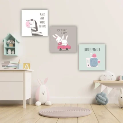 Tablouri canvas copii Set animale 2