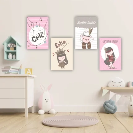 Tablouri canvas copii Boho