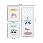 Tablouri canvas copii set boho