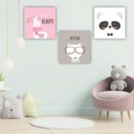 Tablouri canvas copii Set animale