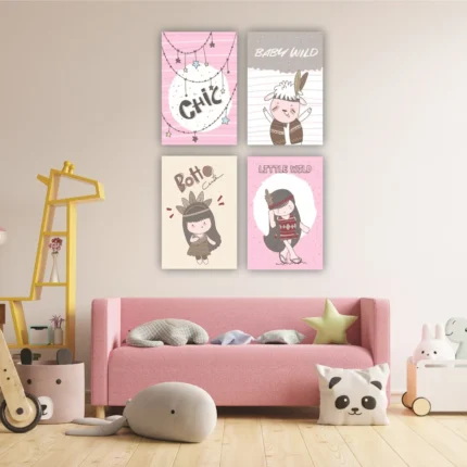 Tablouri canvas copii Boho