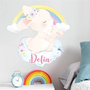 Sticker copii personalizat Iepuras