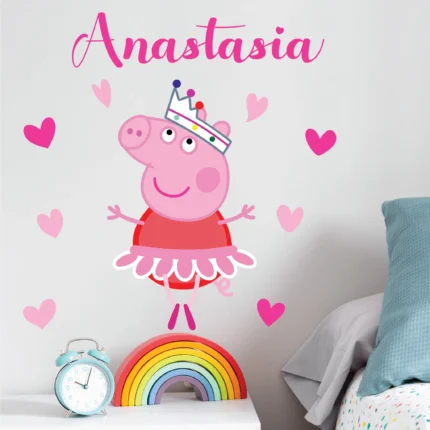 Sticker Peppa Pig personalizat