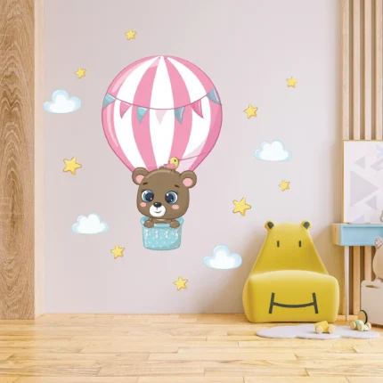 Sticker perete Ursulet Roz