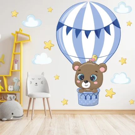 Sticker perete Ursulet albastru